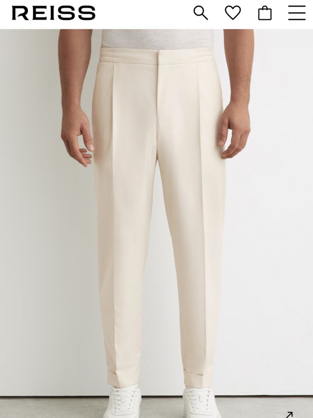 REISS MEN’S BRIGHTON DRAWSTRING TROUSERS/PANTS. 30. LIKE NEW.